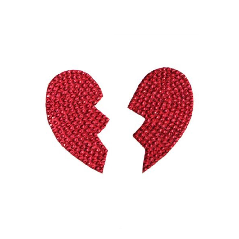 Pasties Broken Hearts Red