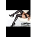 Wet Look Thigh High Black Os One Size Fits Most