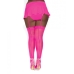 Fishnet Thigh High W/ Back Seam Hot Pink Q/s One Size Queen