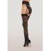 Sheer Crisscross Stockings Black O/s One Size Fits Most