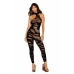 Asymmetrical Bodystocking Opaque Black O/s One Size Fits Most