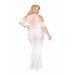 Bodystocking Gown White Q/s One Size Queen