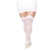 Sheer Thigh High Bride Sequin Back White Q/s One Size Queen