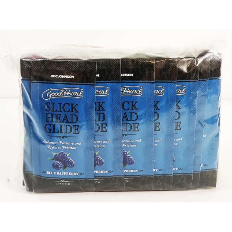 Goodhead Slick Head Glide Bulk Refill Blue Raspberry 48 Pcs 0.24 Oz