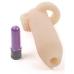 Deemun Vibrating Penis Girth Enhancer 1.5 inch Beige