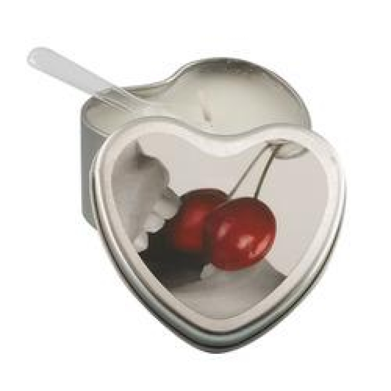 Edible Heart Candle - Cherry