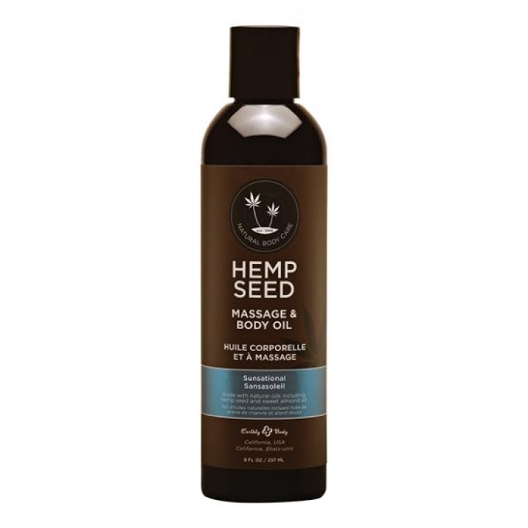 Hemp Seed Massage Oil Sunsational 8 Oz