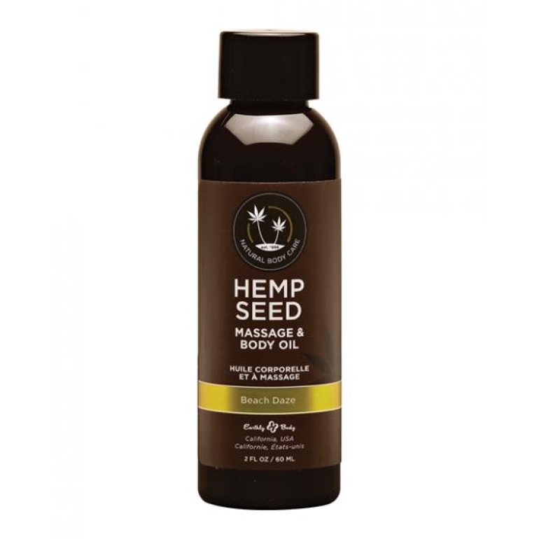 Hemp Seed Massage Oil Beach Daze 2 Oz