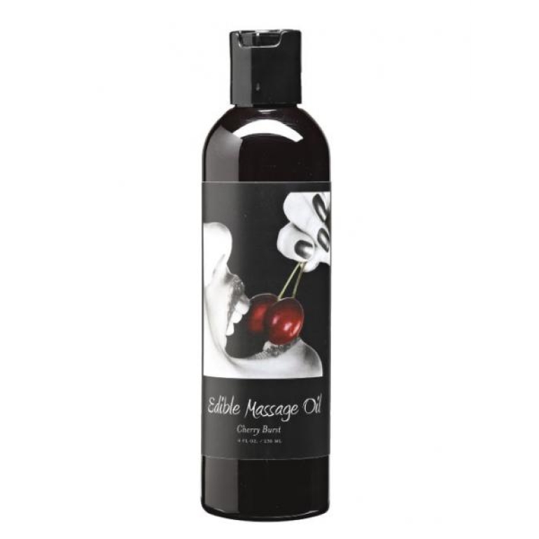 Edible Massage Oil Cherry Burst 8 Ounce