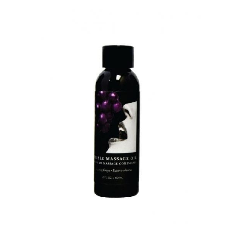 Earthly Body Edible Massage Oil Grape 2oz