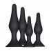 Edonista Alessandra 4pc Anal Plug Set Black