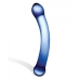 Glas 6 inches Curved Glass G-Spot Dildo Blue