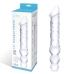 Glas 12in MISC Dildo W / Anal Beads Clear