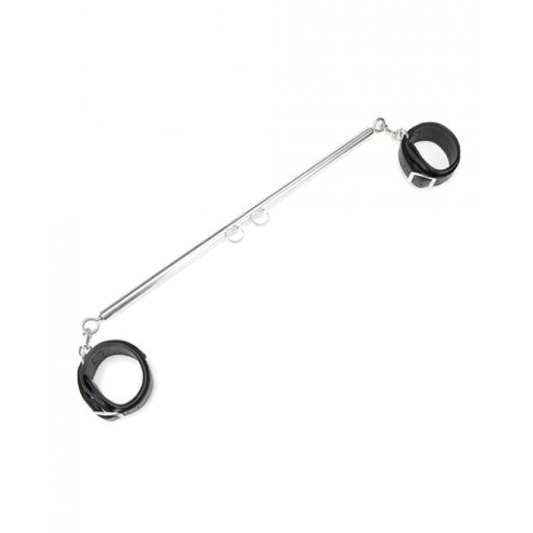Lux Fetish Expandable Spreader Bar Set 35-47in W/ Detachable Leatherette Cuffs