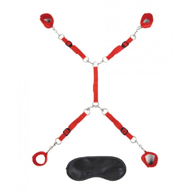 Lux Fetish 7 Pc Bed Spreader Red