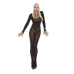 Sheer Long Sleeves Bodystocking Black O/S One Size Fits Most