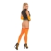 Neon Nites Fishnet Thigh High Stockings Orange O/S One Size Fits Most