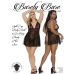 Barely Bare Split Cup Baby Doll & G-string Panty Q/s