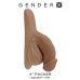 Gender X 4in Silicone Packer Medium Brown