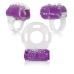 Ring True Unique Pleasure Rings Kit Clear Purple 3 Pack