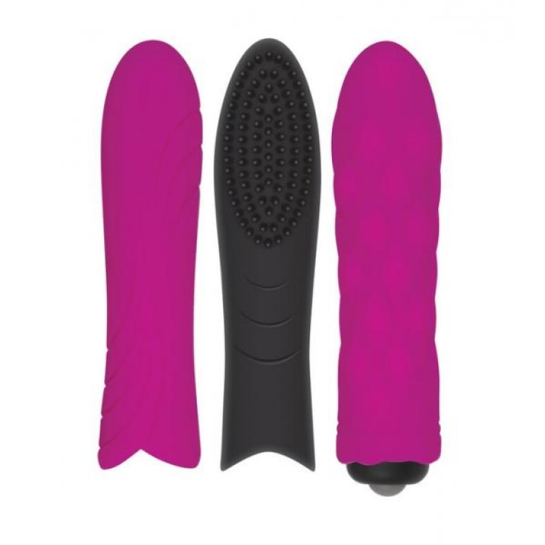 Pleasure Sleeve Trio with Bullet Vibrator Pink