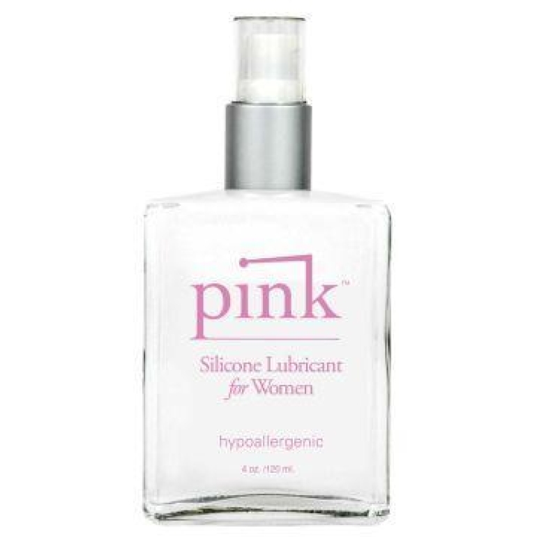 Pink Silicone Lube For Ladies 4 oz Clear