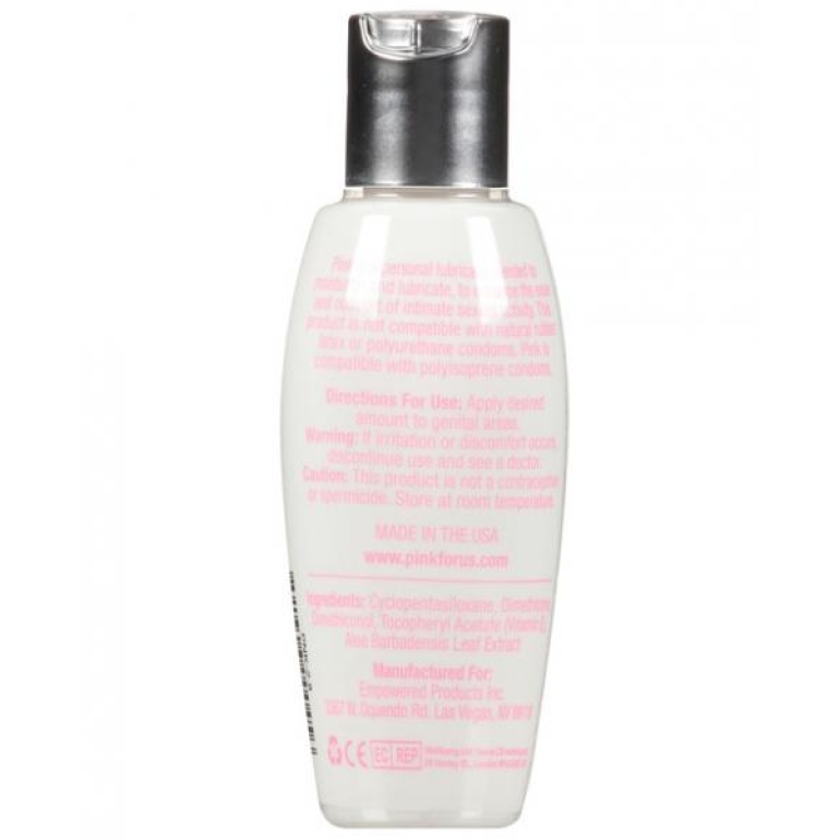 Pink Silicone Lubricant for Women 2.8 fluid ounces Clear