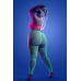 Glow Come Alive 3pc Seamless Set Neon Green & Pink Q/s One Size Queen