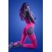 Glow Captivating Bodystocking Set Neon Pink O/s One Size Fits Most