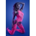 Glow Captivating Bodystocking Set Neon Pink O/s One Size Fits Most