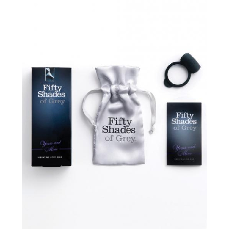 Fifty Shades Of Grey Yours And Mine Vibrating Love Ring Black