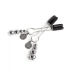 Fifty Shades Adjustable Nipple Clamps Silver