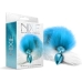 Nixie Metal Plug W/ Ombre Tail Medium Blue Metallic Teal