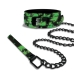 Stoner Vibe Chronic Collection Glow In The Dark Collar/leash Green