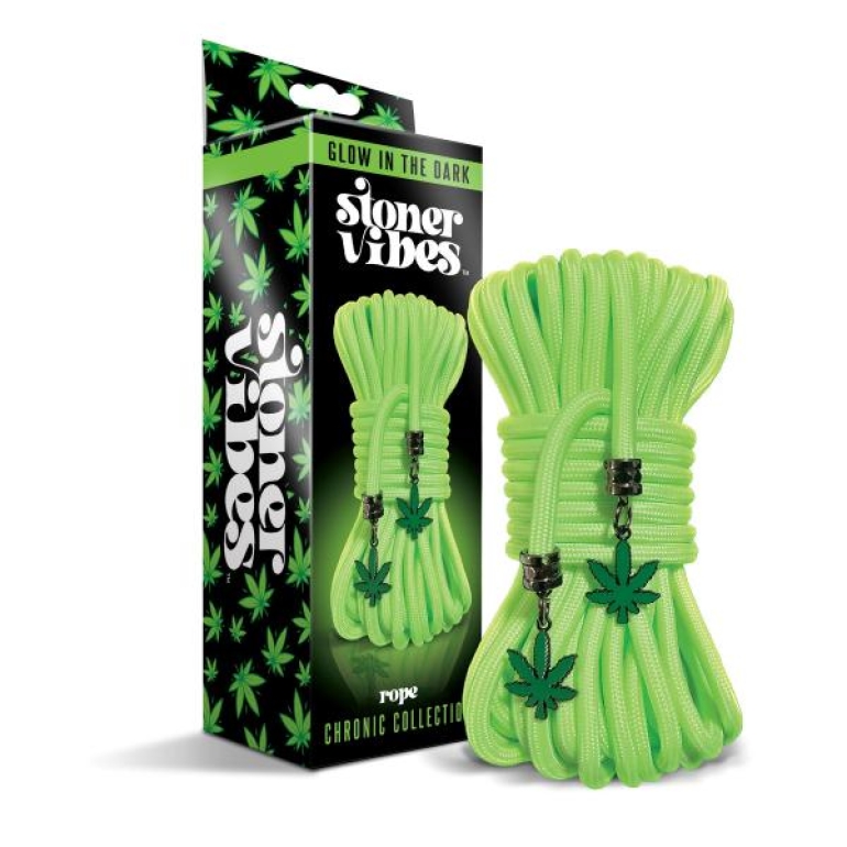 Stoner Vibe Chronic Collection Glow In The Dark Rope 32 Ft Green