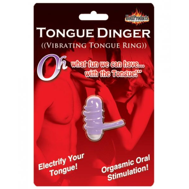 Tongue Dinger Vibrating Tongue Ring-Purple
