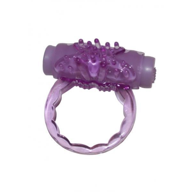Humm Dinger Turbo Vibrating Penis Ring Purple
