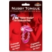 Nubby Tongue MagentaPink Vibrating Penis Ring