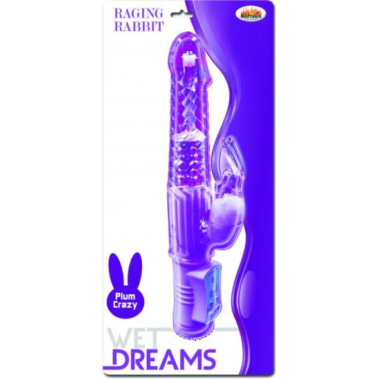 Wet Dreams Raging Rabbit Purple Vibrator