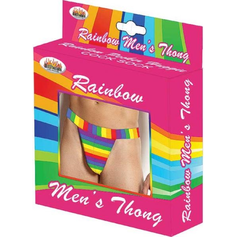 Rainbow Men's Thong One Size One Size Fits Most