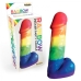 Rainbow Pecker Party Candle 7 inches Multi-Color
