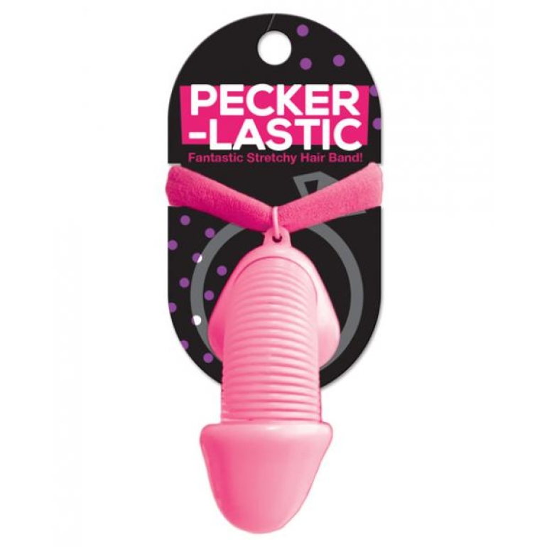 Pecker Lastic Hair Tie Pink One Size Fits Most