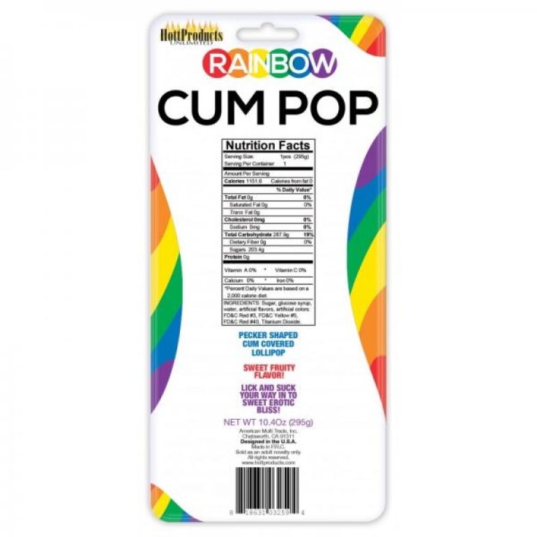 Rainbow Penis Cum Pops Fruit