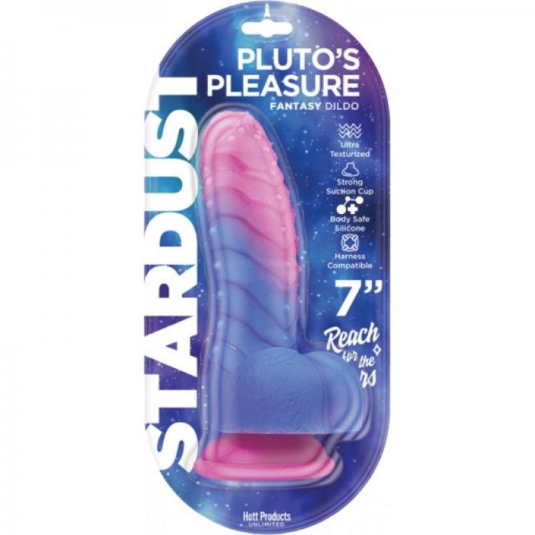 Stardust Plutos Pleasure 7in Silicone Dildo Multi-Color