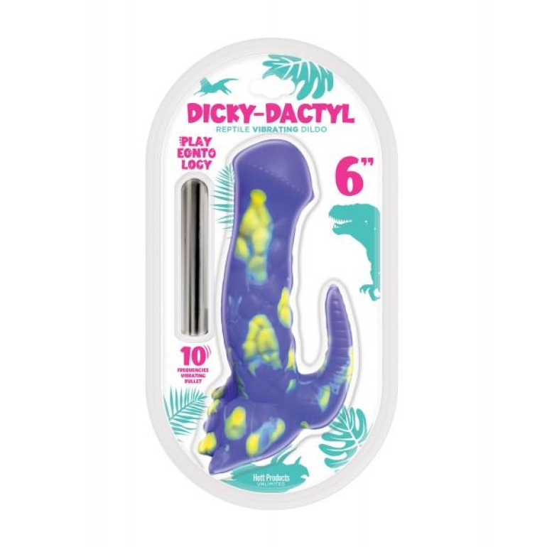 Playeontology Series 6 In Dickydactyl Vibrating Dildo Yellow