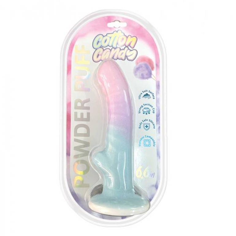 Cotton Candy Pixie Dix 6.5in Silicone Dildo Multi-Color