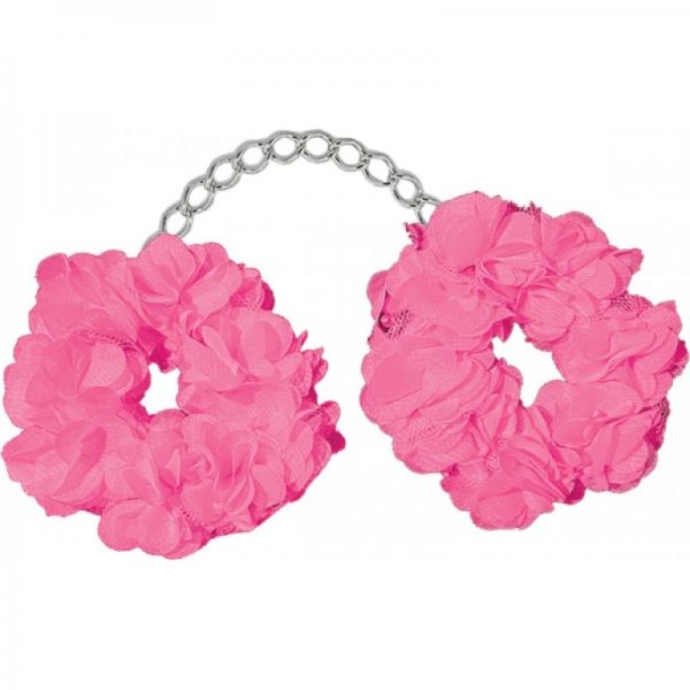 Blossom Luv Cuffs Flower Cuffs Pink Silver