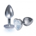 The Silver Starter Bejeweled Steel Plug Diamond