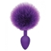 Cottontails Silicone Bunny Tail Butt Plug Purple