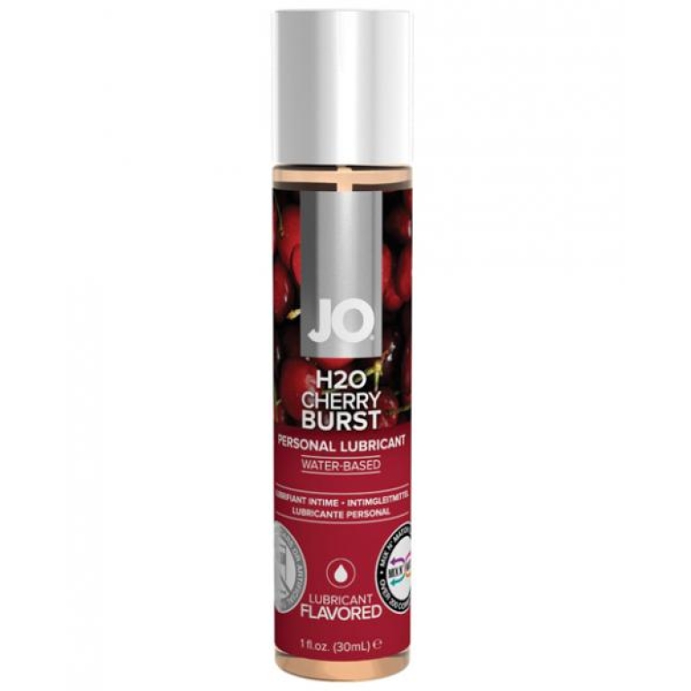 System JO H2O Flavored Lubricant Cherry 1oz Clear